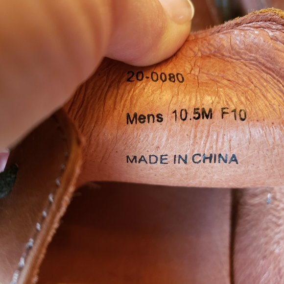 Johnston & Murphy Men's Brown Leather Square Toe Oxfords - Picture 6 of 7